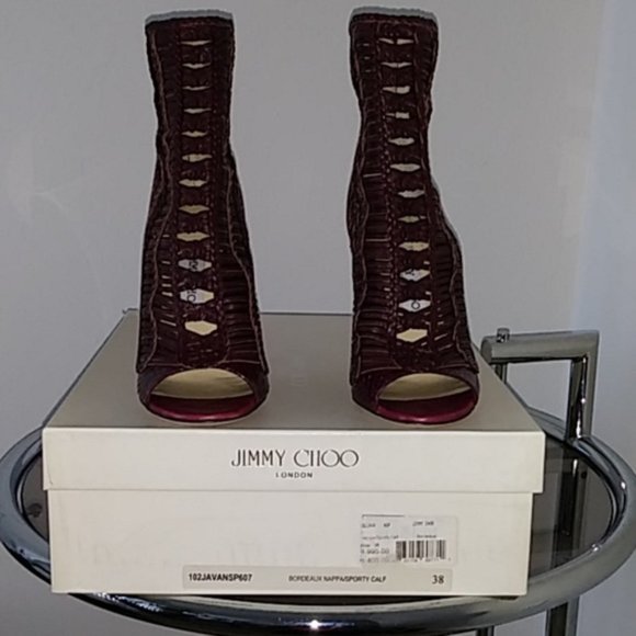 JIMMY CHOO BORDEAUX Kappa Sporty Calf Boot - Picture 8 of 8